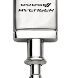 Dodge Avenger Satin-Chrome Valet Key Chain Fob - Silver - Official Licensed