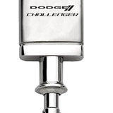 Dodge Challenger Satin-Chrome Valet Key Chain Fob - Silver - Official Licensed