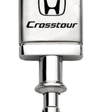 Honda Crosstour Satin-Chrome Valet Key Chain Fob - Silver - Official Licensed
