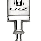 Honda CR-Z Satin-Chrome Valet Key Chain Fob - Silver - Official Licensed