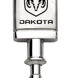 Dodge Dakota Satin-Chrome Valet Key Chain Fob - Silver - Official Licensed