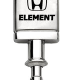 Honda Element Satin-Chrome Valet Key Chain Fob - Silver - Official Licensed