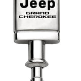 Jeep Grand Cherokee Satin-Chrome Valet Key Chain Fob - Silver - Official Licensed