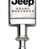 Jeep Grand Wagoneer Satin-Chrome Valet Key Chain Fob - Silver - Official Licensed