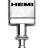 Mopar Hemi Satin-Chrome Valet Key Chain Fob - Silver - Official Licensed