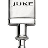 Nissan Juke Satin-Chrome Valet Key Chain Fob - Silver - Official Licensed