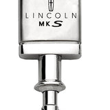 Lincoln MKS Satin-Chrome Valet Key Chain Fob - Silver - Official Licensed