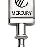 Mercury Satin-Chrome Valet Key Chain Fob - Silver - Official Licensed