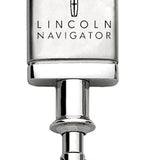 Lincoln Navigator Satin-Chrome Valet Key Chain Fob - Silver - Official Licensed