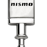 Nissan Nismo Satin-Chrome Valet Key Chain Fob - Silver - Official Licensed