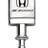 Honda S2000 Satin-Chrome Valet Key Chain Fob - Silver - Official Licensed