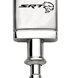Dodge SRT Hellcat Satin-Chrome Valet Key Chain Fob - Silver - Official Licensed