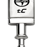 Scion tC Satin-Chrome Valet Key Chain Fob - Silver - Official Licensed