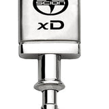Scion xD Satin-Chrome Valet Key Chain Fob - Silver - Official Licensed