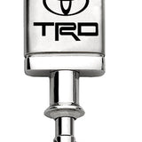 Toyota TRD Satin-Chrome Valet Key Chain Fob - Silver - Official Licensed