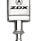 Acura ZDX Satin-Chrome Valet Key Chain Fob - Silver - Official Licensed