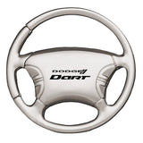 Dodge Dart Steering Wheel Key Chain Fob - Silver - Official Licensed