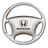 Honda Steering Wheel Key Chain Fob - Silver - Official Licensed