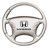 Honda Hybrid Steering Wheel Key Chain Fob - Silver - Official Licensed