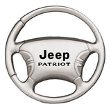 Jeep Patriot Steering Wheel Key Chain Fob - Silver - Official Licensed