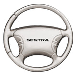 Nissan Sentra Steering Wheel Key Chain Fob - Silver - Official Licensed