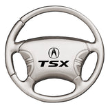 Acura TSX Steering Wheel Key Chain Fob - Silver - Official Licensed