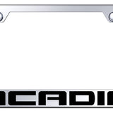 GMC Acadia Standard License Plate Frame - Laser Etched Mirrored - Official Licensed