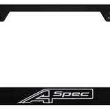 Acura A-Spec Standard License Plate Frame - Laser Etched - Official Licensed