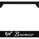 Ford Bronco Standard License Plate Frame - Laser Etched - Official Licensed