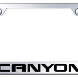 GMC Canyon Standard License Plate Frame - Laser Etched Mirrored - Official Licensed