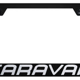 Dodge Caravan Standard License Plate Frame - Laser Etched Black - Official Licensed