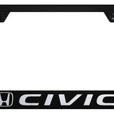 Honda Civic Standard License Plate Frame - Laser Etched - Official Licensed
