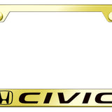 Honda Civic Standard License Plate Frame - Laser Etched - Official Licensed