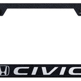 Honda Civic Standard License Plate Frame - Laser Etched - Official Licensed