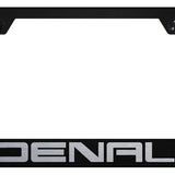 GMC Denali Standard License Plate Frame - Laser Etched - Official Licensed