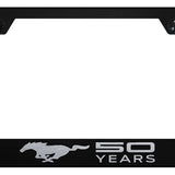 Ford Mustang 50 Years Standard License Plate Frame - Laser Etched - Official Licensed