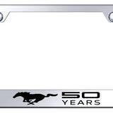 Ford Mustang 50 Years Standard License Plate Frame - Laser Etched - Official Licensed