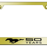 Ford Mustang 50 Years Standard License Plate Frame - Laser Etched - Official Licensed