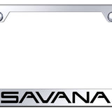 GMC Savana Standard License Plate Frame - Laser Etched Mirrored - Official Licensed