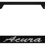 Acura Script Standard License Plate Frame - Laser Etched - Official Licensed