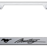 Ford Mustang Script Standard License Plate Frame - Laser Etched - Official Licensed