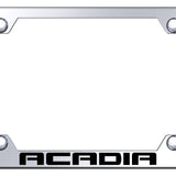 GMC Acadia Steel Wide Body License Plate Frame - Laser Etched Mirrored - Official Licensed