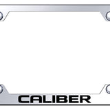 Dodge Caliber Steel Wide Body License Plate Frame - Laser Etched Mirrored - Official Licensed