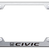 Honda Civic Steel Wide Body License Plate Frame - Laser Etched - Official Licensed