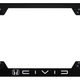 Honda Civic (Reverse C) Steel Wide Body License Plate Frame - Official Licensed