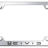 Honda Civic (Reverse C) Steel Wide Body License Plate Frame - Official Licensed