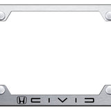 Honda Civic (Reverse C) Steel Wide Body License Plate Frame - Official Licensed