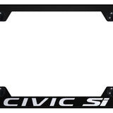 Honda Civic SI Steel Wide Body License Plate Frame - Laser Etched - Official Licensed