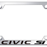 Honda Civic SI Steel Wide Body License Plate Frame - Laser Etched - Official Licensed