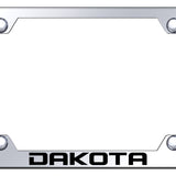 Dodge Dakota Steel Wide Body License Plate Frame - Laser Etched Mirrored - Official Licensed